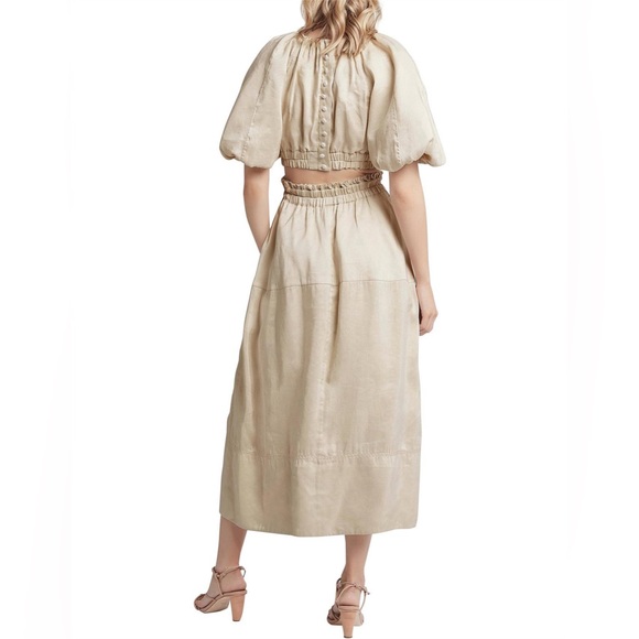 Aje Dresses & Skirts - Aje Euphoria Cutout Dress - Stone